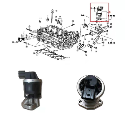 Auto Parts EGR VALVE 18011-R1A-A00 for 2003-2005 Honda Car 18011-RB0-000 18011-R70-A00