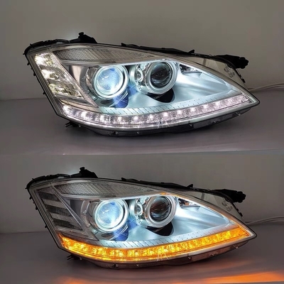 S Class W221 Headlight Daytime Running LED Lights Modified for Benz S300 S350 S500 S600