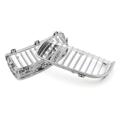 Custom OE NO. Matte Black Double Slat Line Front Grille for BMW E90 E91 M POWER Style