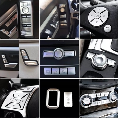 Car Door Window Glass Lift Switch Button Cover Decor For Mercedes Benz W204 GLK 300